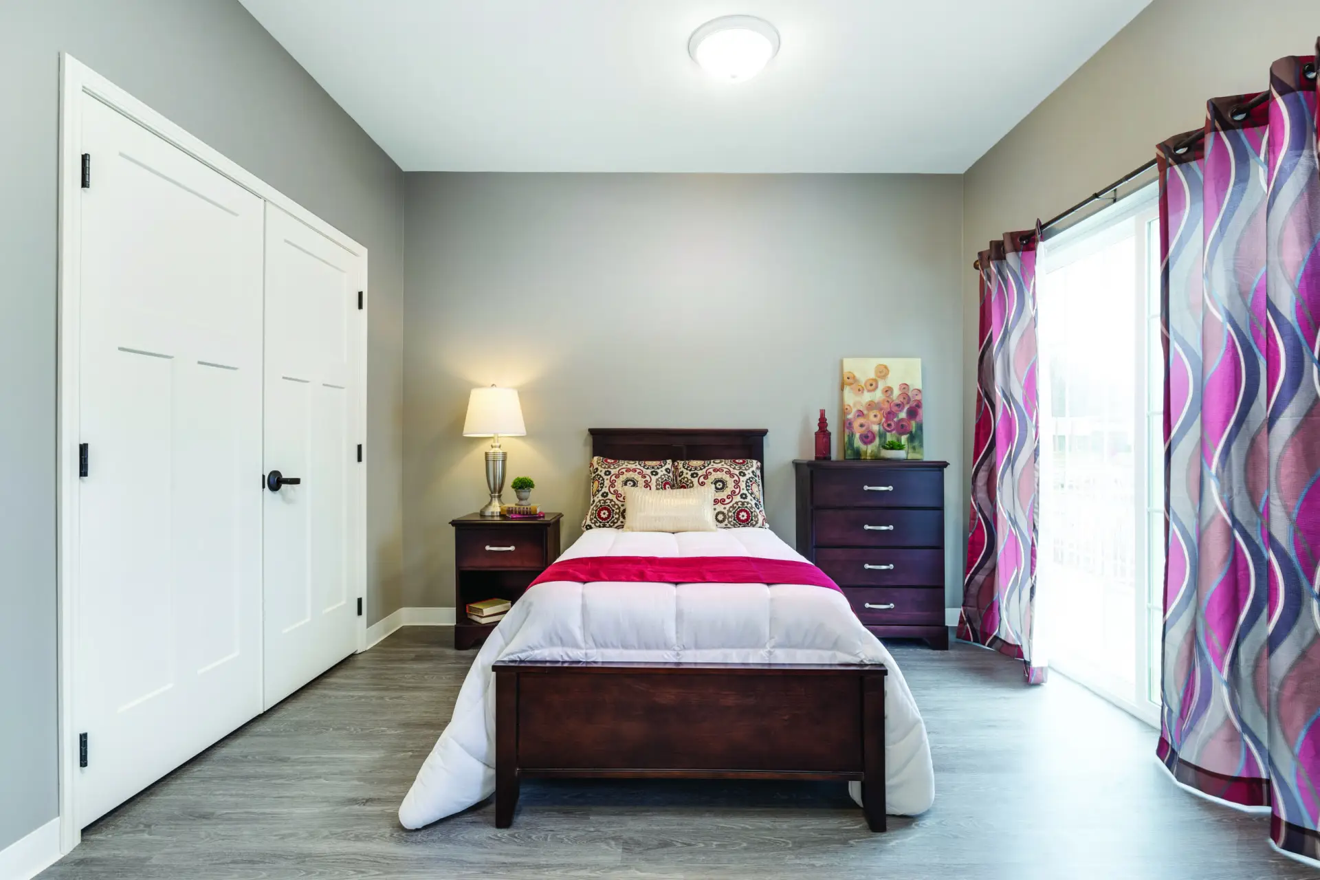 Cozy private room with modern decor