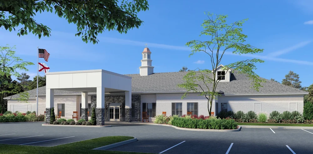 Exterior view of Carillon Oaks Daphne facility