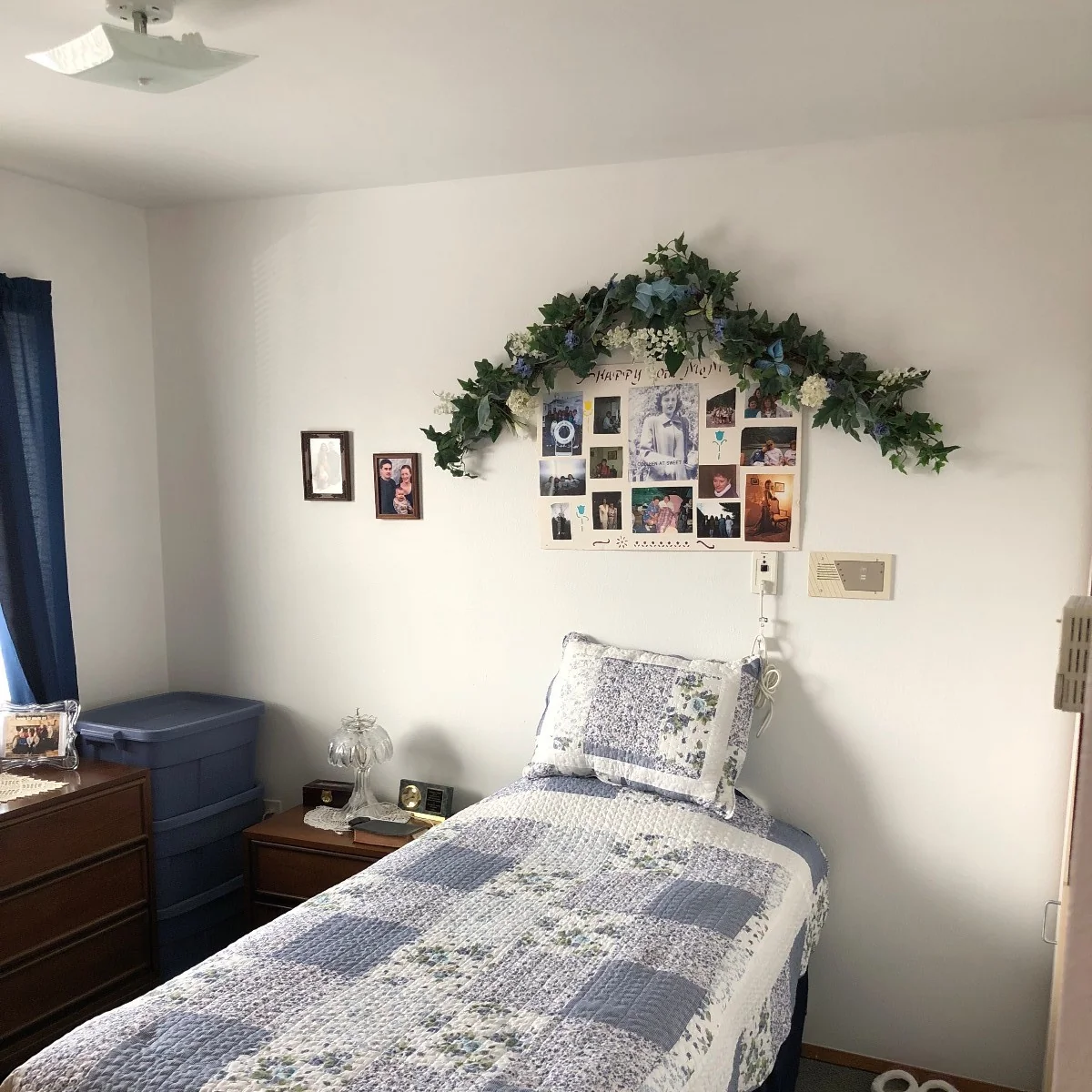 Cozy resident room with personal decorations