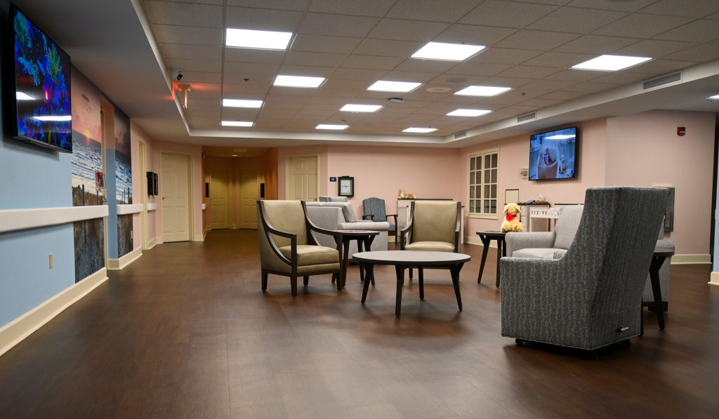 Common area with comfortable seating and decor