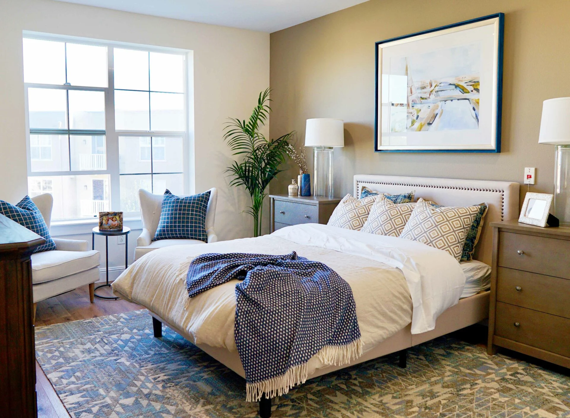 Cozy private room with a bed and natural light