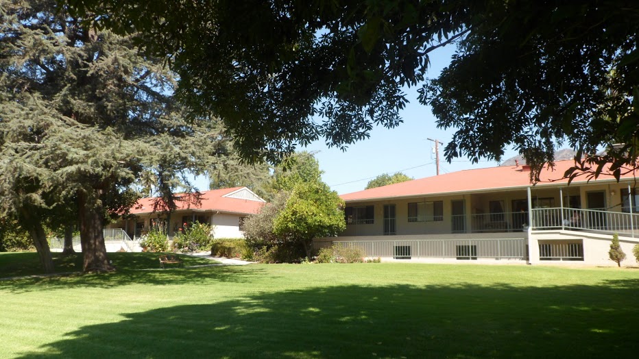 Exterior view of the assisted living facility grounds