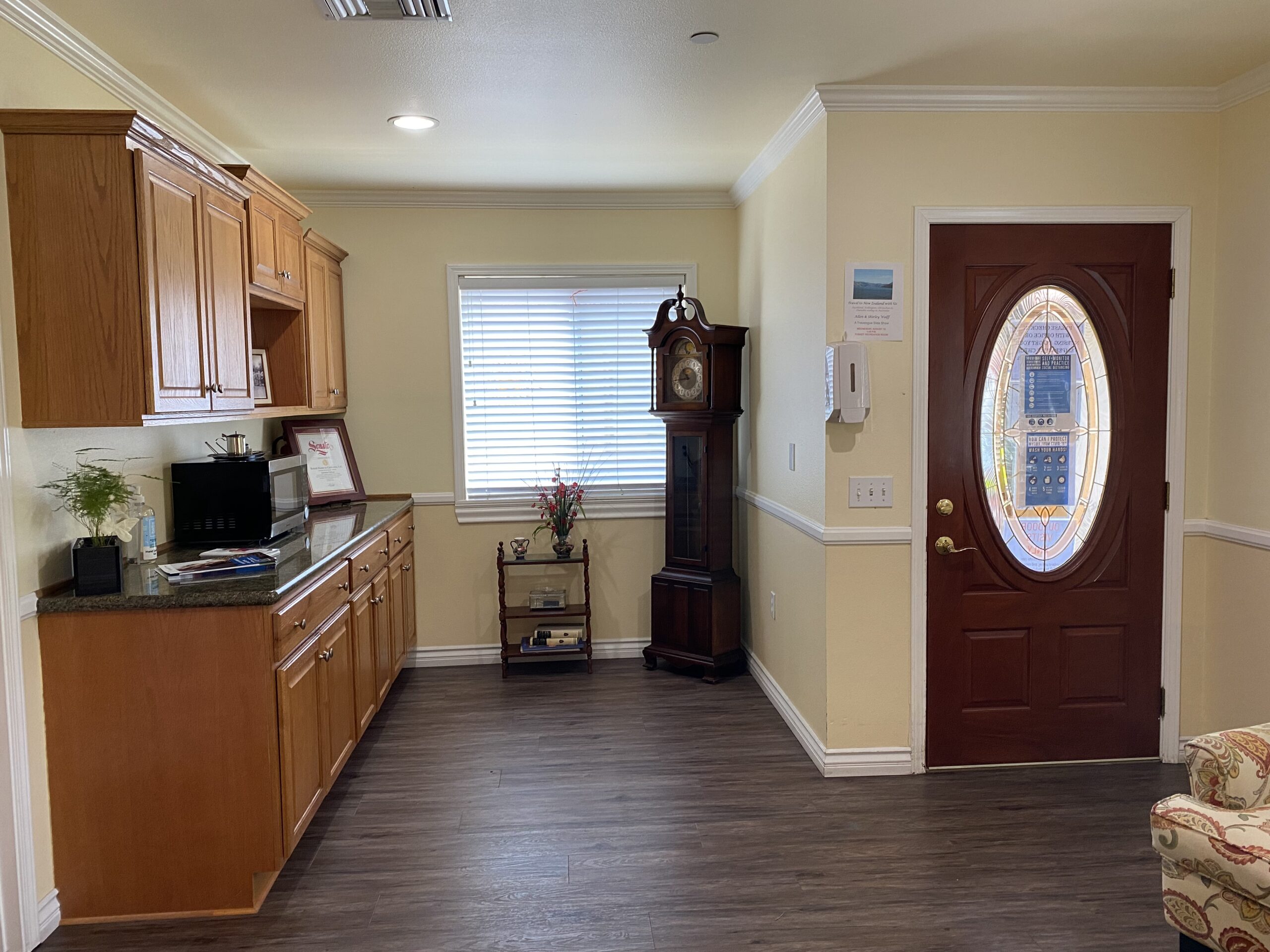 Bright interior of a resident's living area.