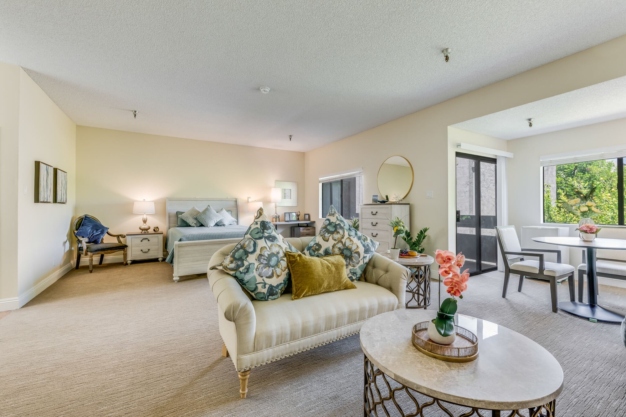 Bright interior living space with modern furnishings.