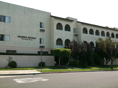Exterior view of Pacifica Royale Assisted Living facility.