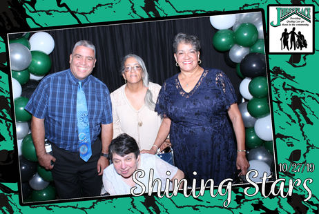 Group of people at a themed event