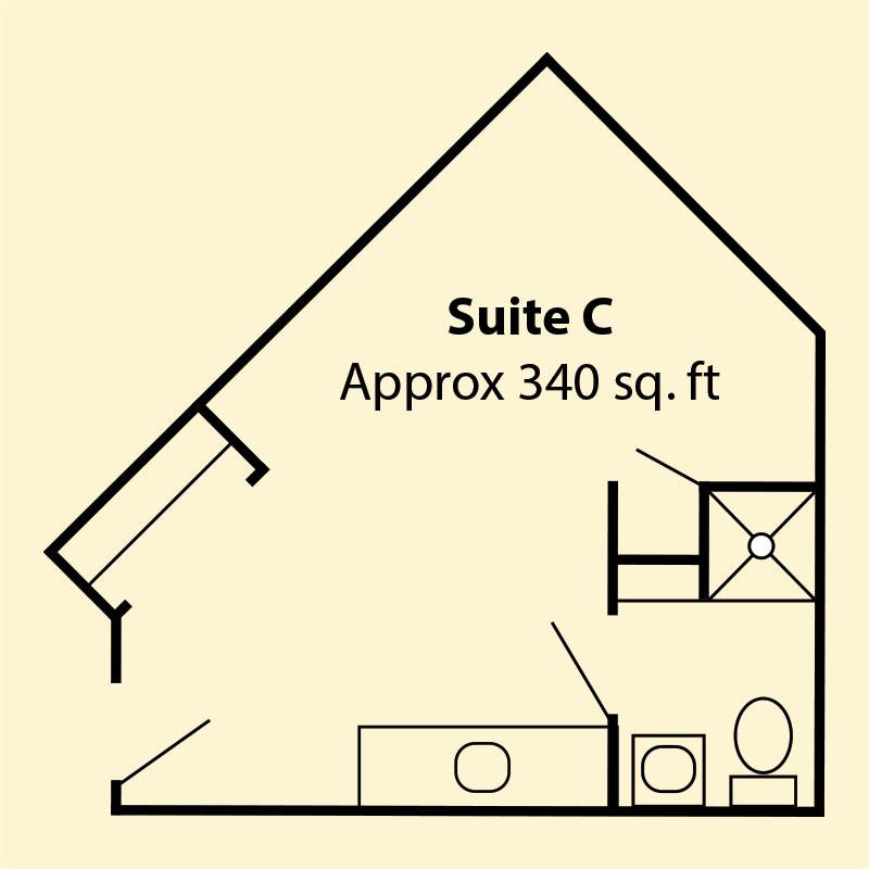 Floor plan of Suite C