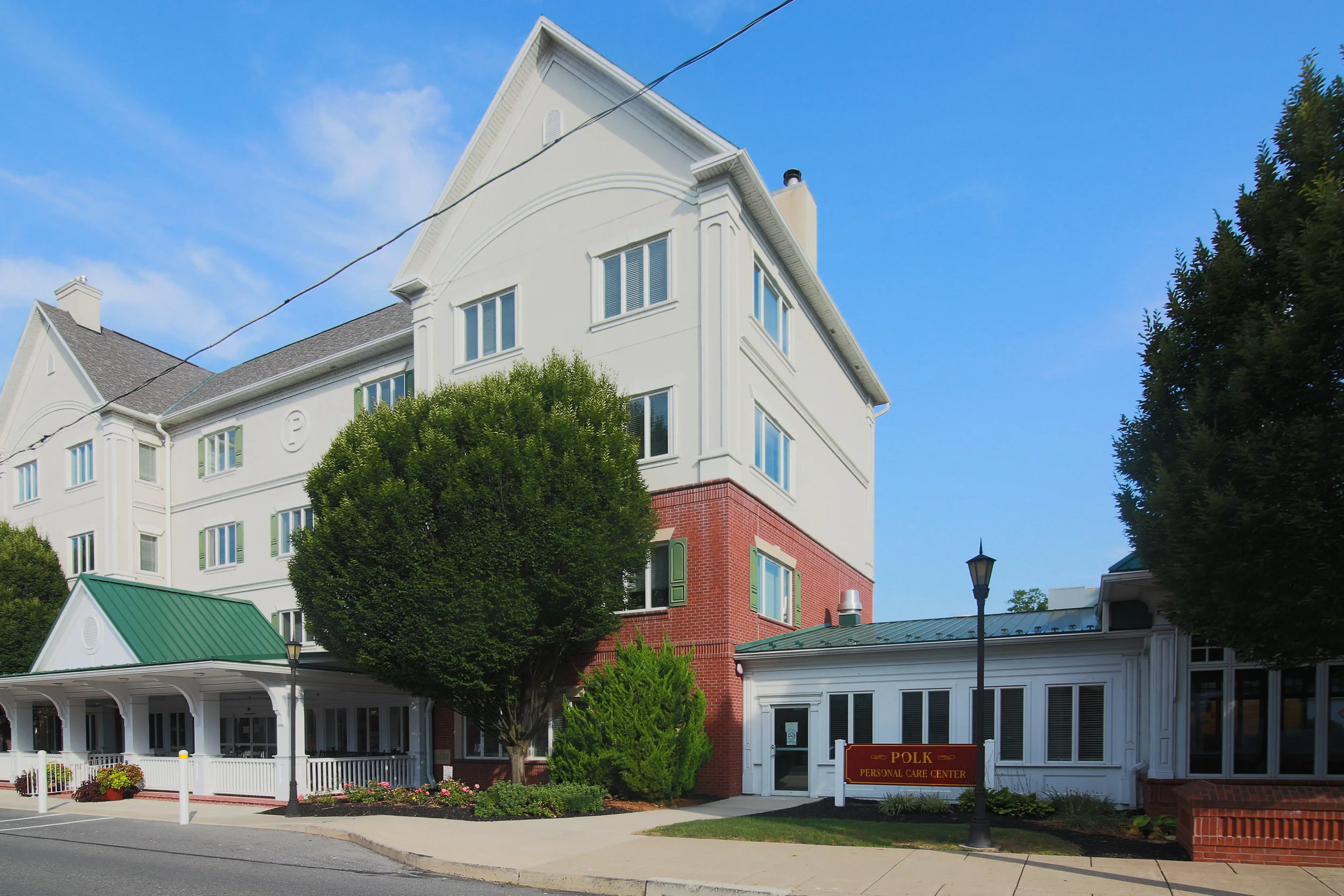 Exterior view of Polk Personal Care Center.