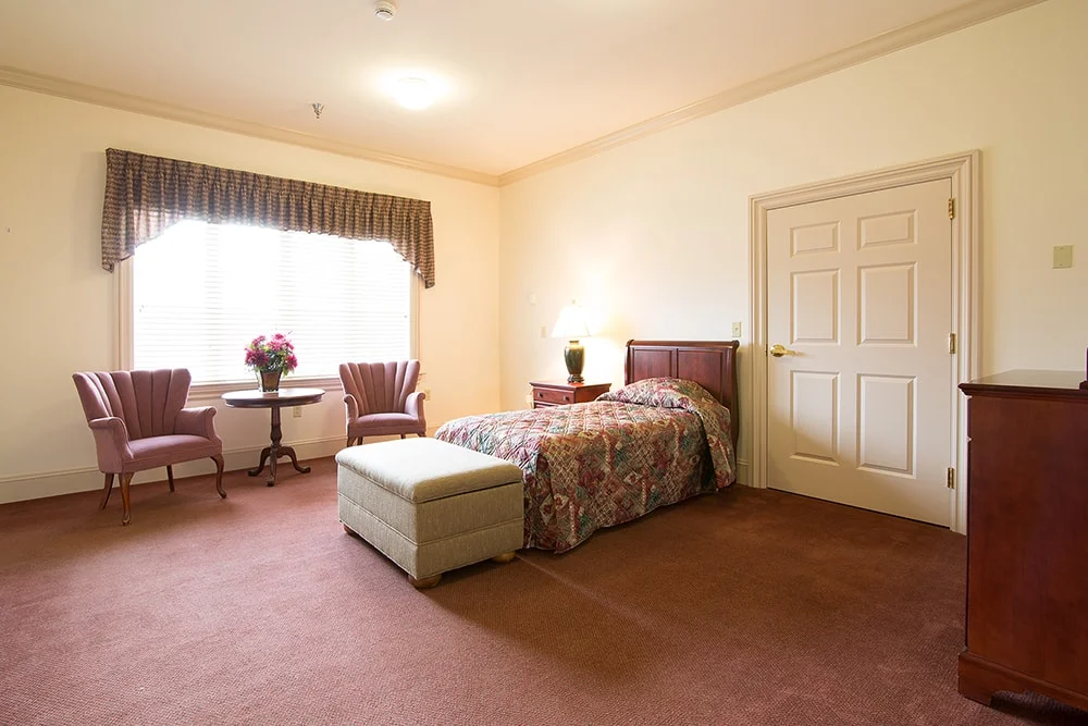 Cozy private resident room with furniture