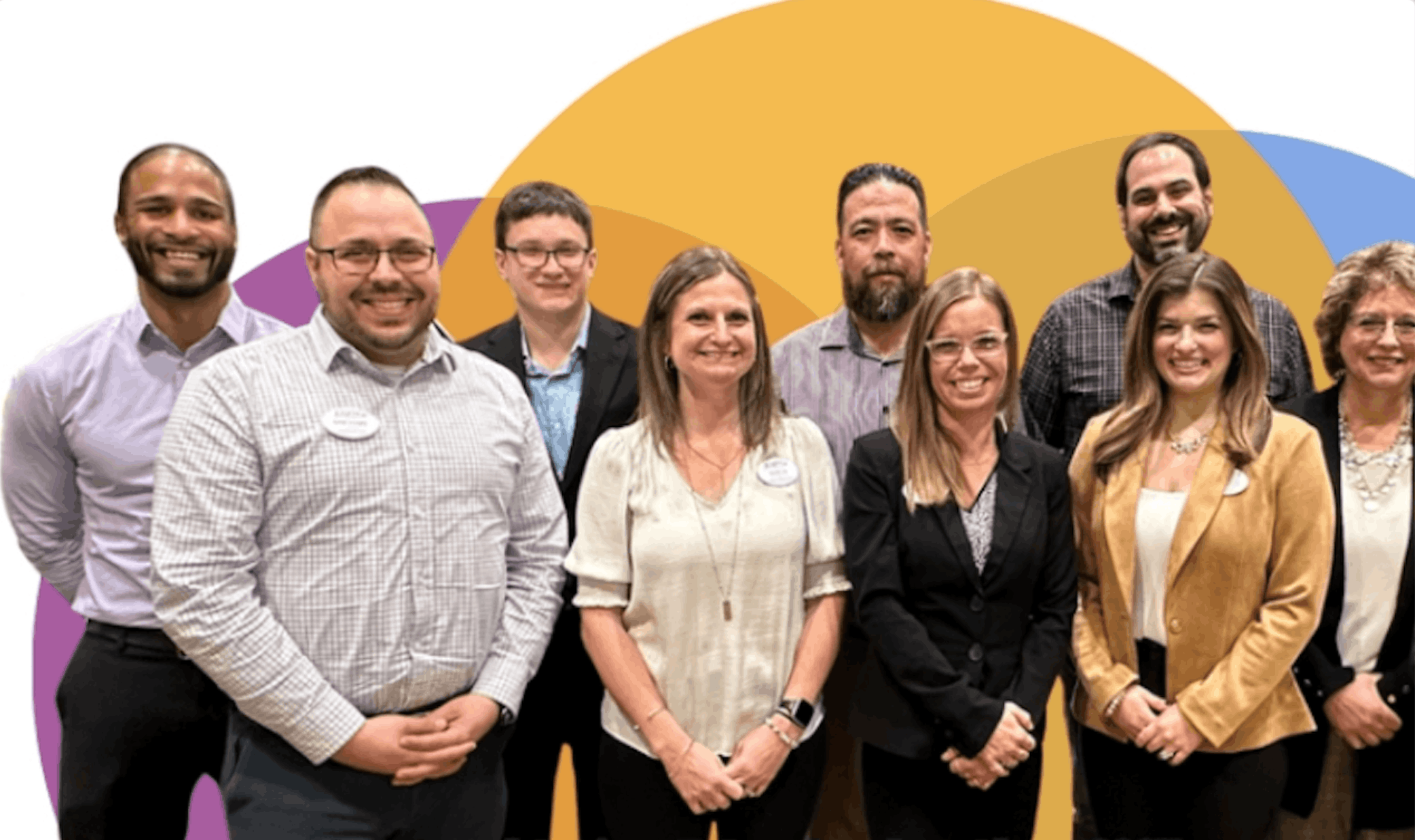 Group photo of staff members at Juniper Village.