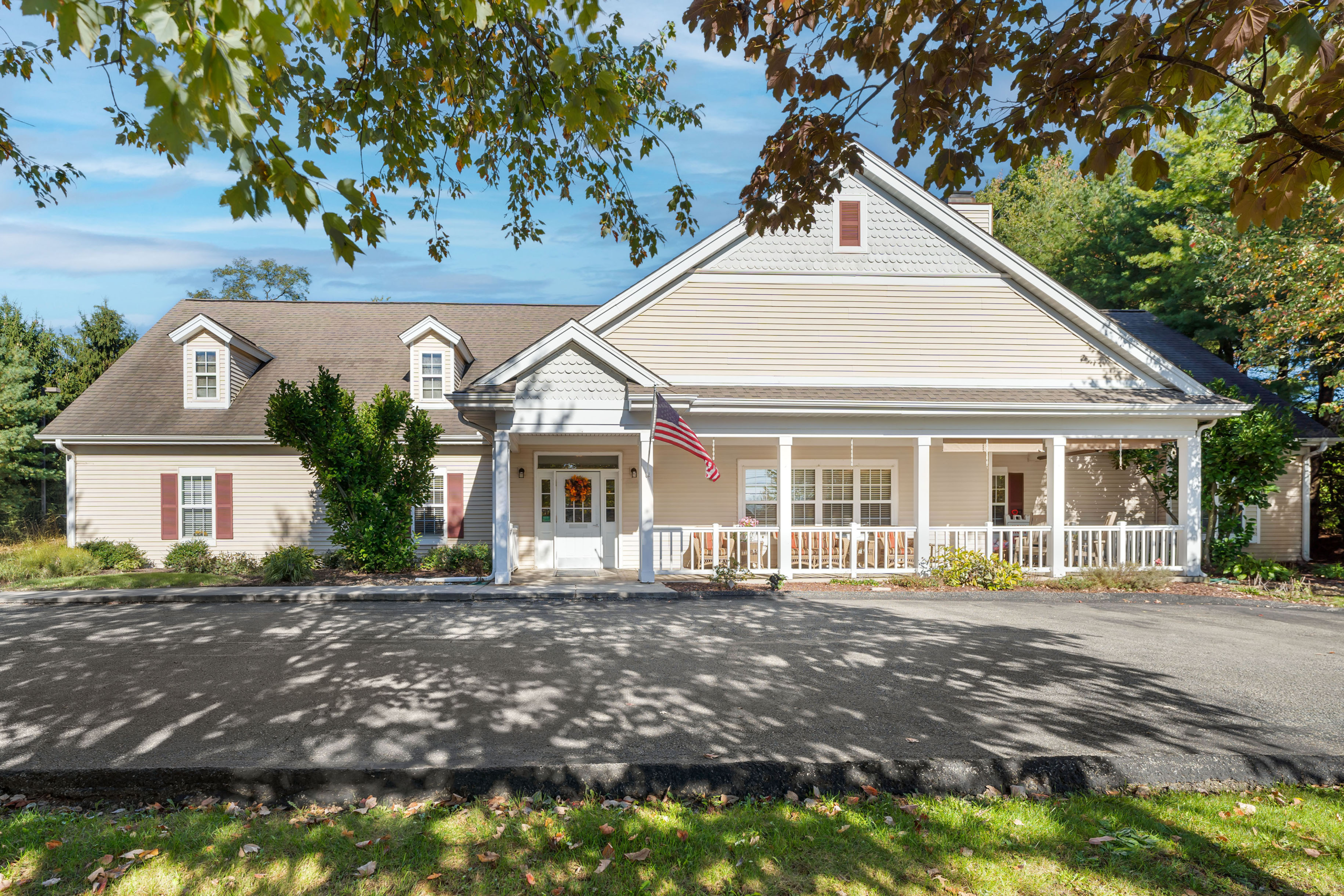Exterior view of Heritage Grove building with front porch