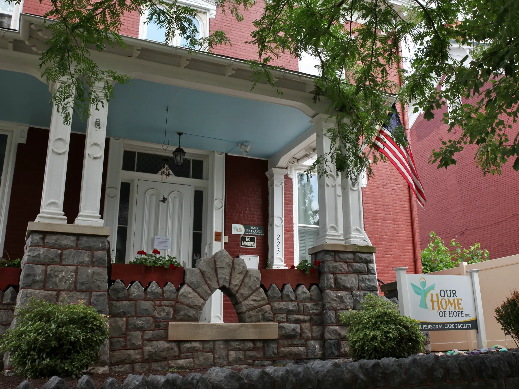 Exterior view of Our Home of Hope facility