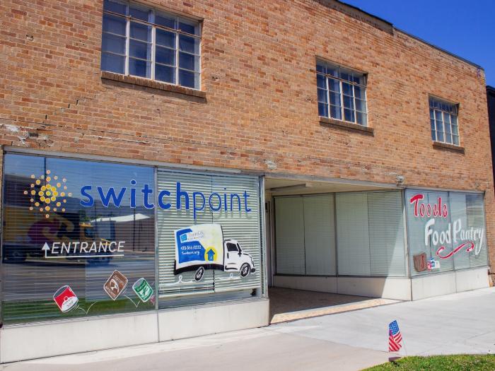 Exterior view of the Switchpoint facility entrance.