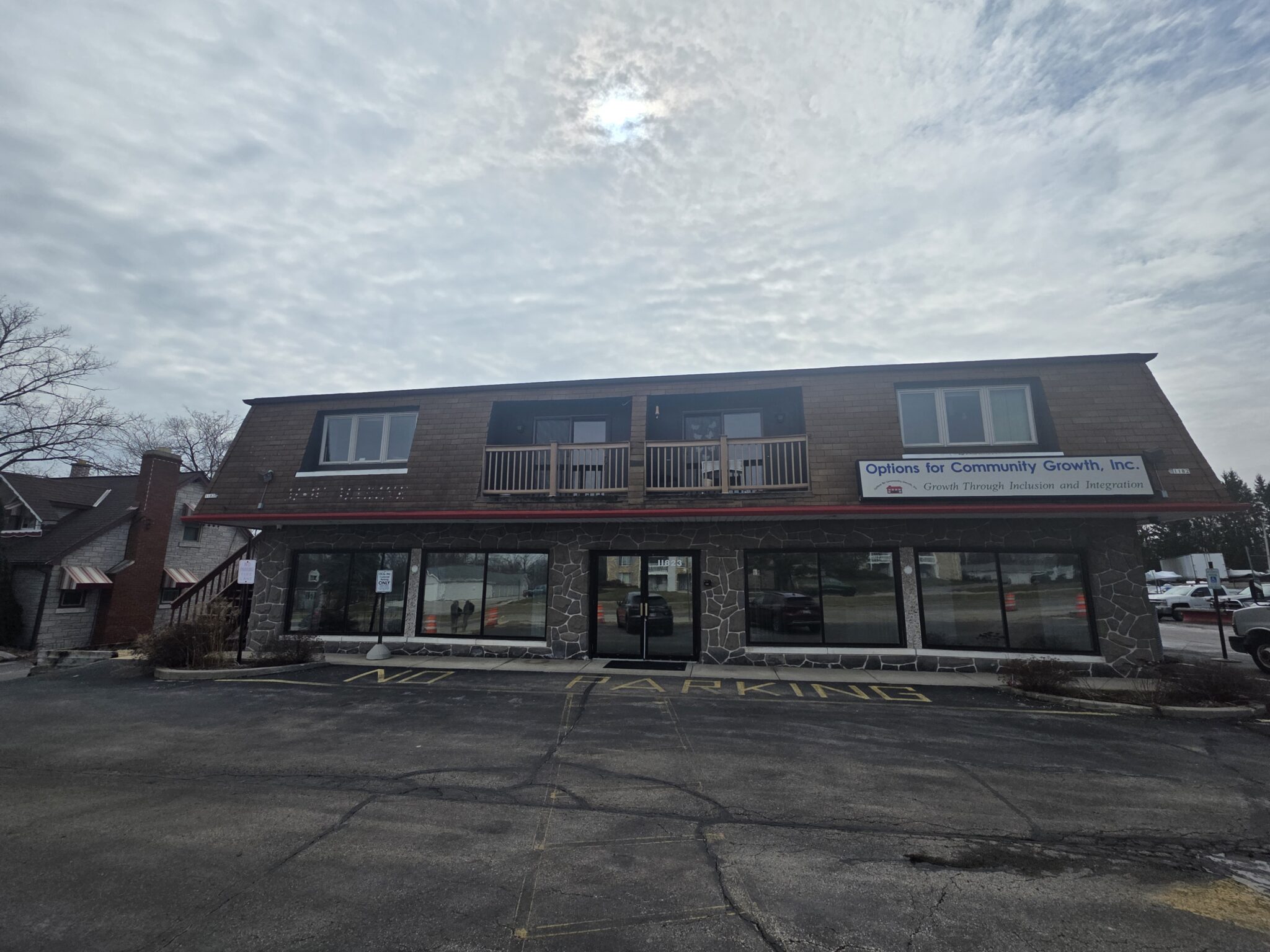 Exterior view of Options for Community Growth facility