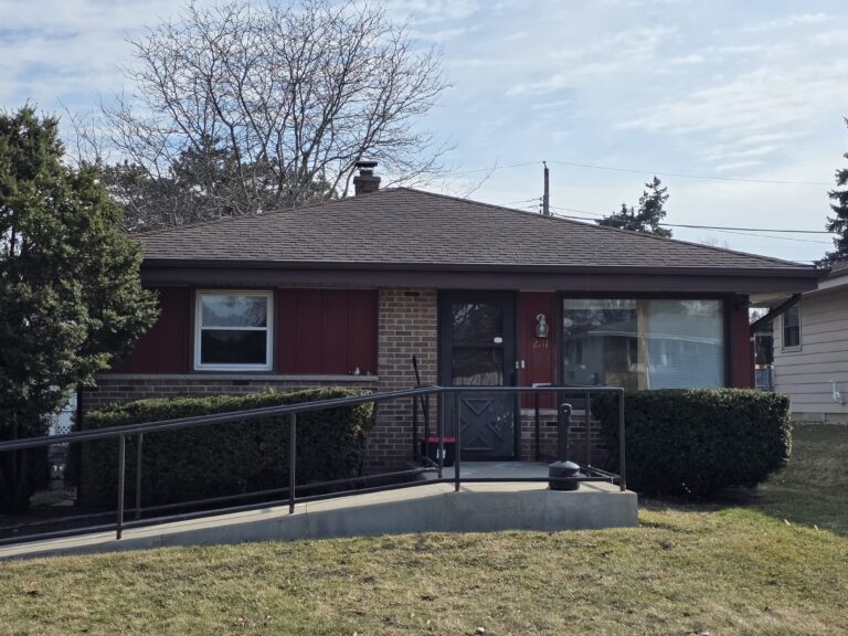 Exterior view of a senior care facility.