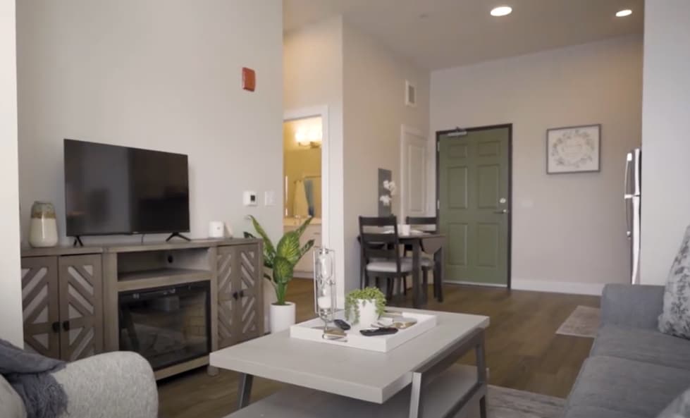 Bright, modern resident living space.