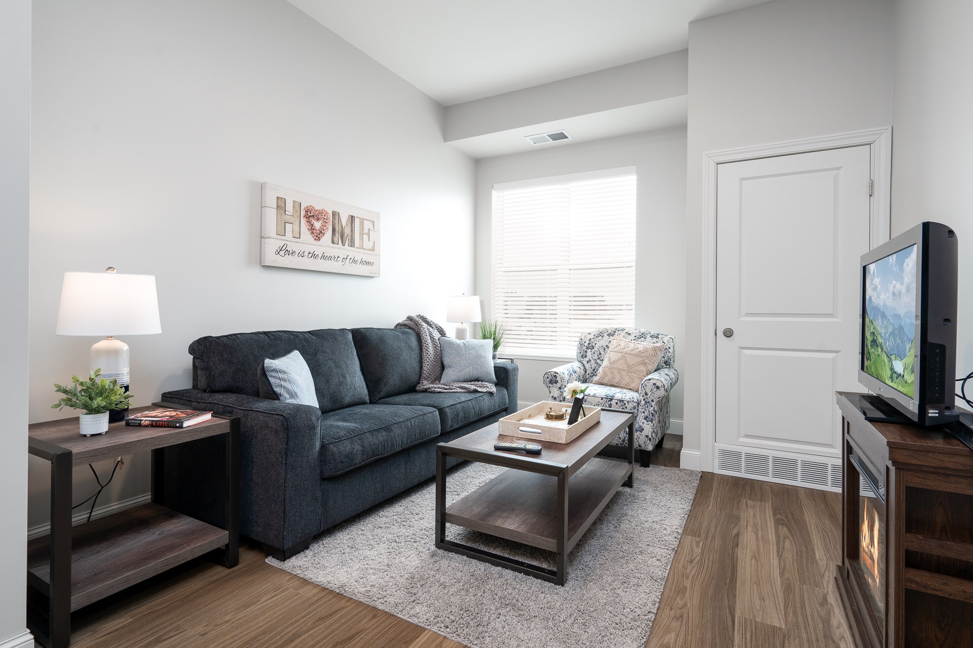Welcoming common area with cozy furnishings.