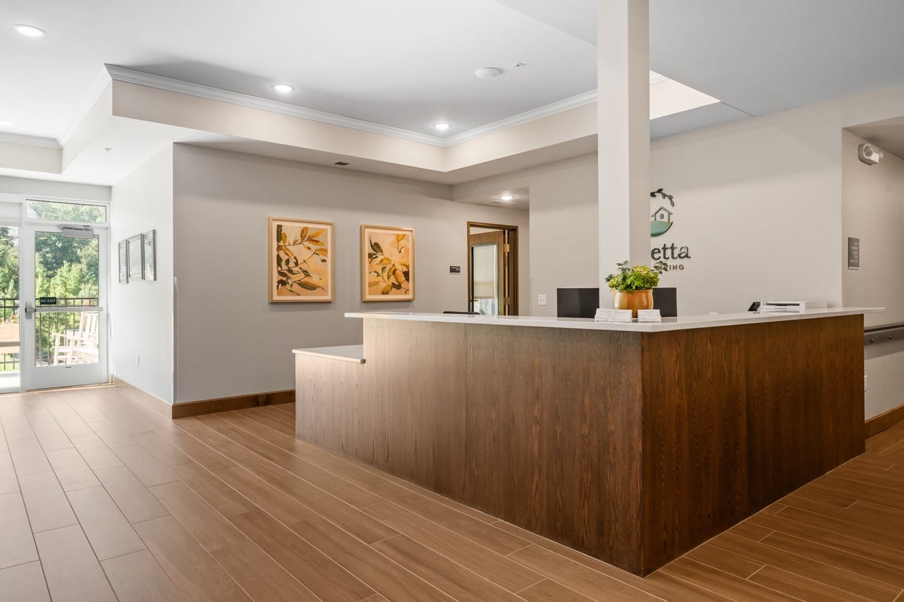 Welcoming reception area with modern design.