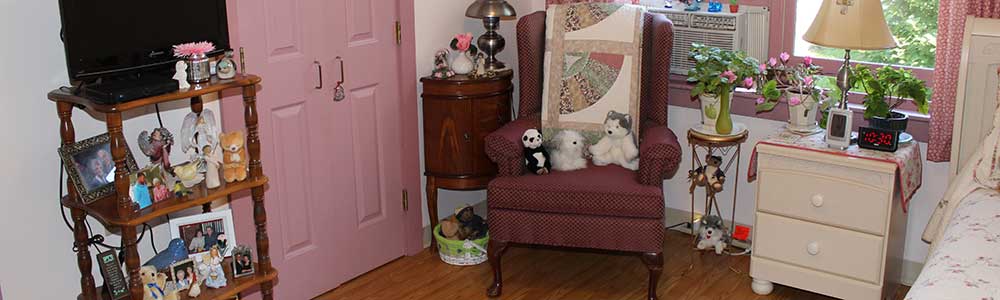 Cozy resident's room with personal touches