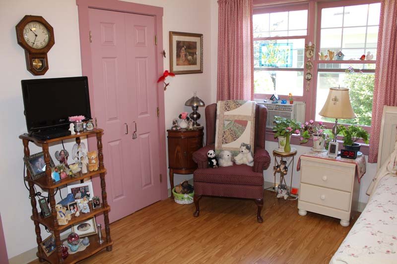 Cozy resident room with personal decorations