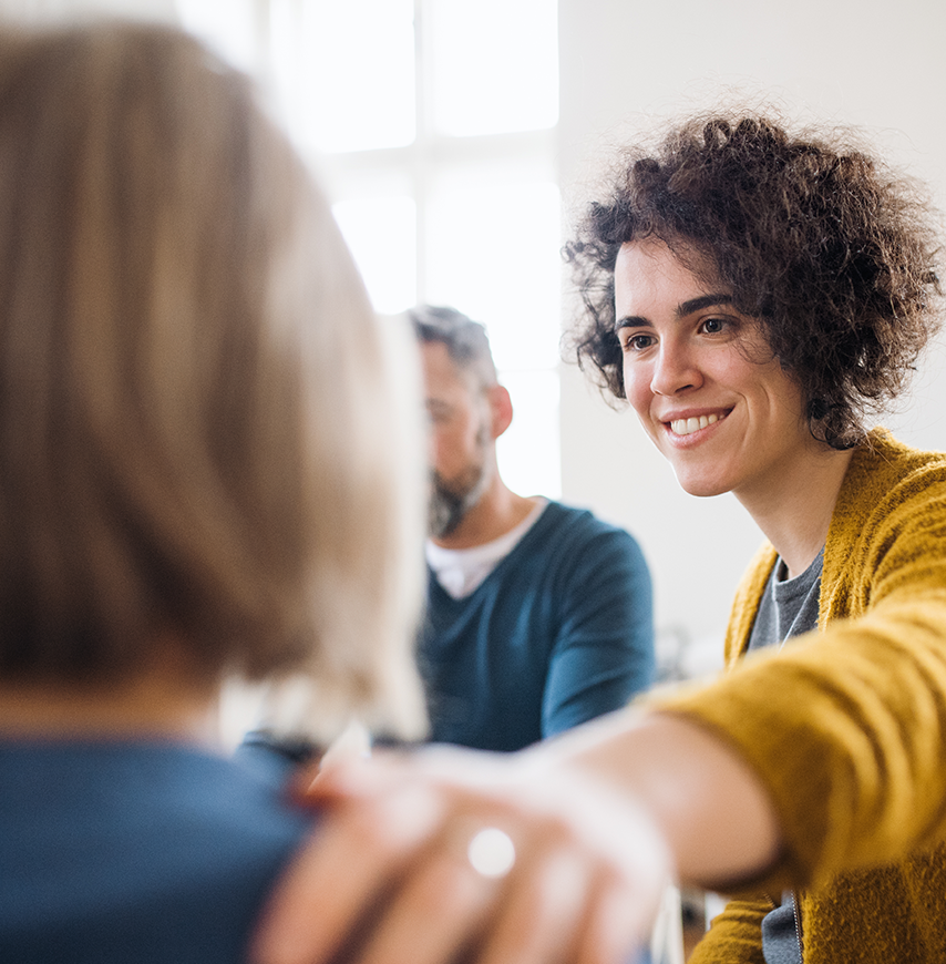 Participant engaging in a group discussion.