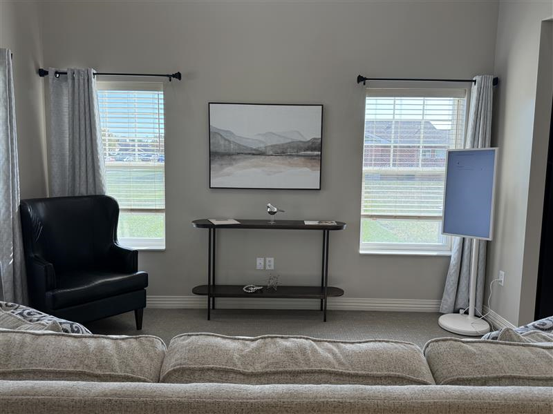 Cozy interior living space with decor