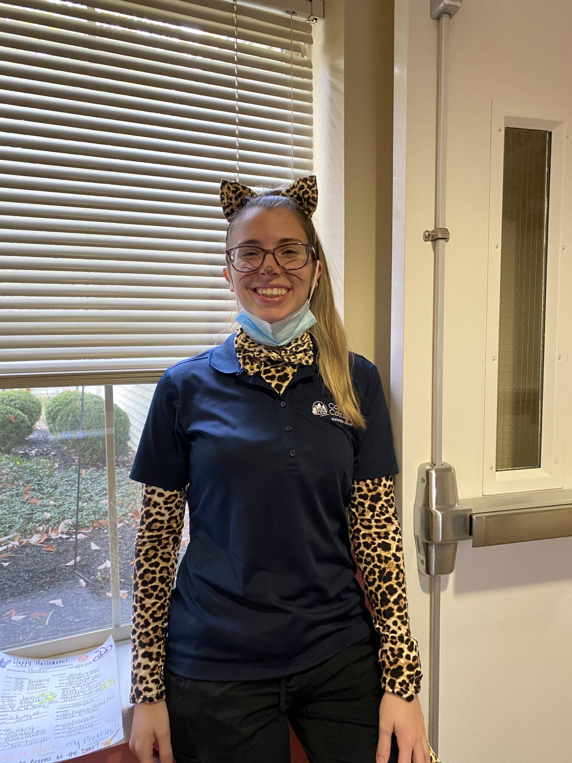 Staff member in themed attire at the facility