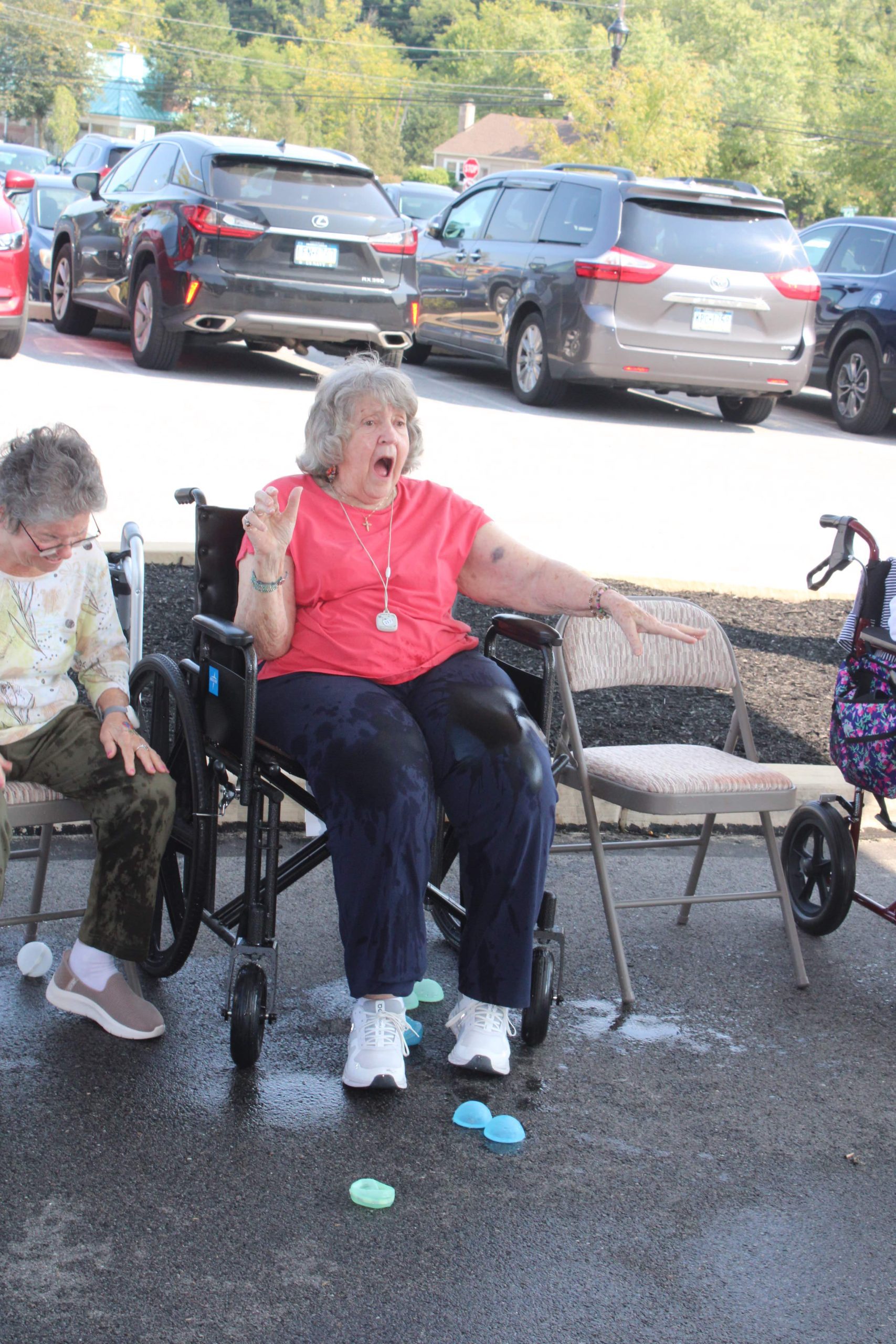 Residents engaging in an outdoor activity