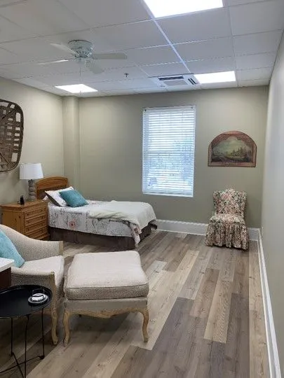 Private bedroom in an assisted living facility