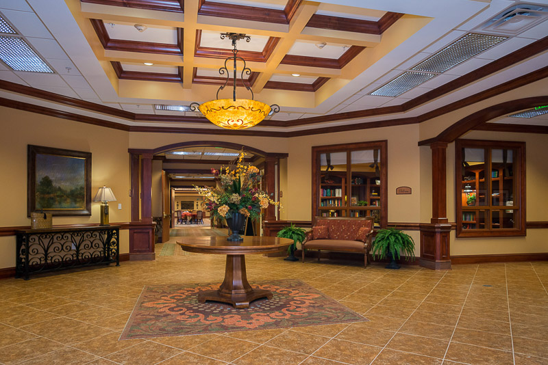 Interior view of a welcoming lobby area