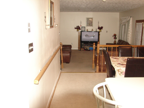 Interior view of a common area in a facility.